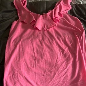 Lilly Pulitzer ruffled tank top